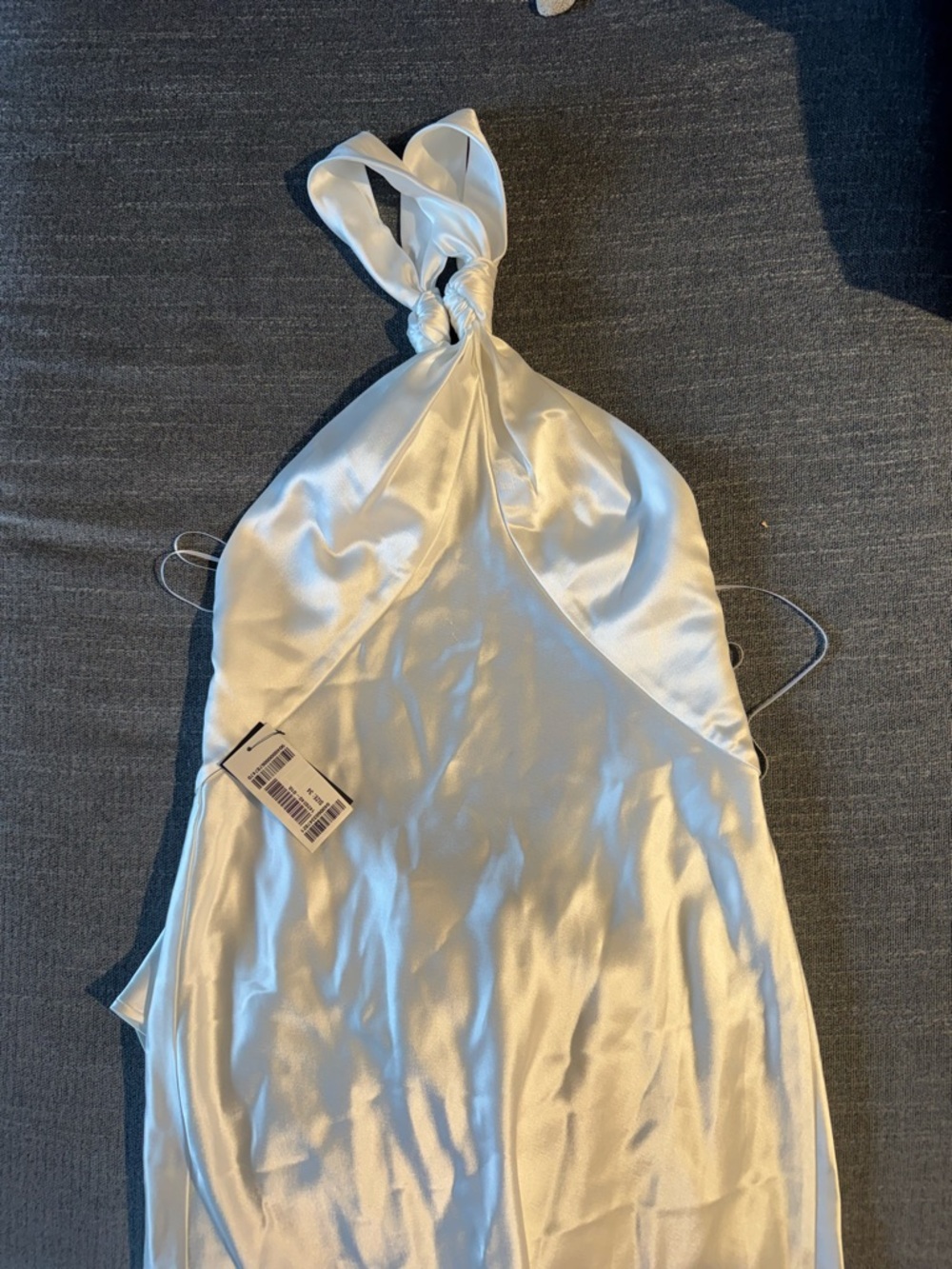 Galvan London SANTORINI SATIN BRIDAL DRESS - WHITE - Picture 8 of 10